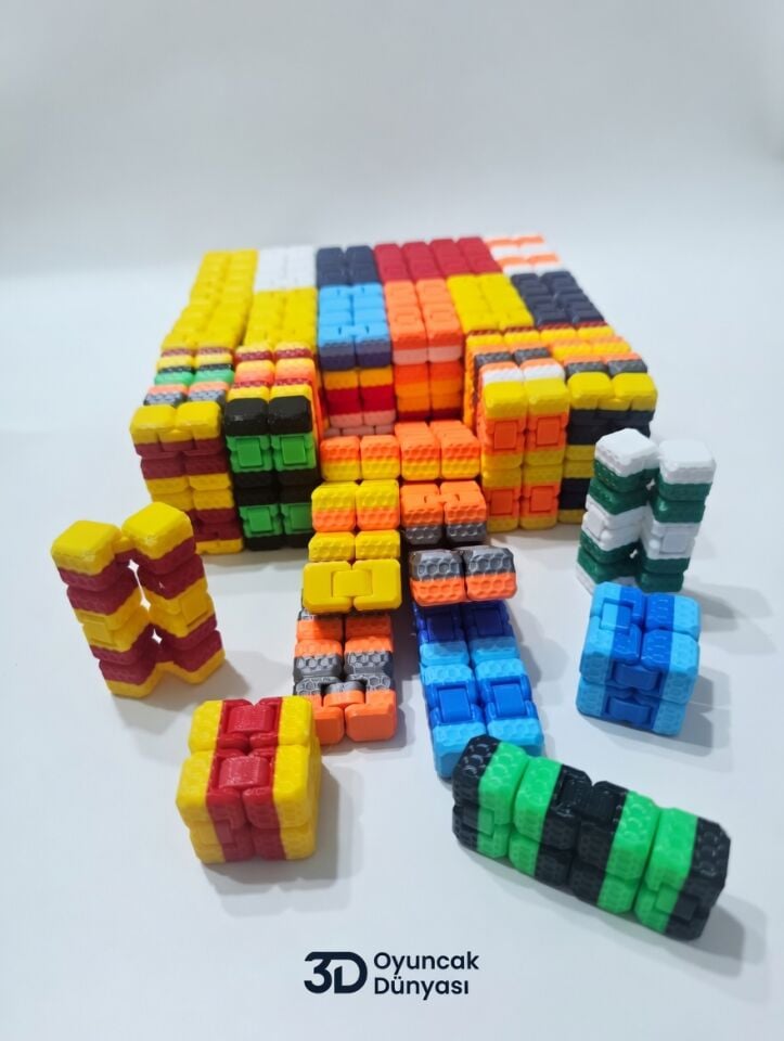 72’li Sonsuz Küp Seti – Katla aç - Infinity Cube Stres Küpü – Toptan Paket – Zeka Oyuncağı