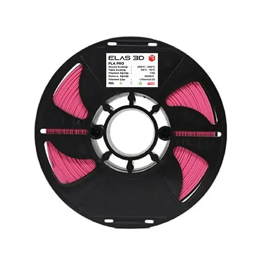 Elas PLA Pro Pembe Filament 1kg