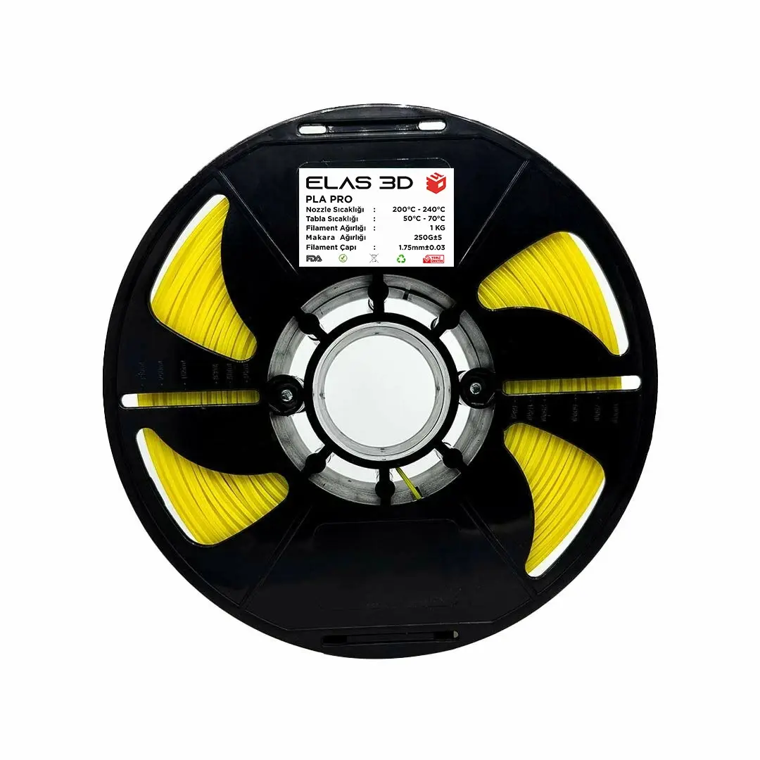 Elas PLA Pro Sarı Filament 1kg