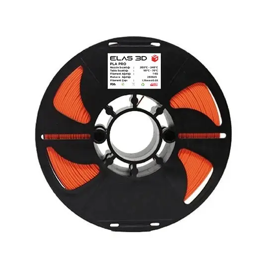 Elas PLA Pro Turuncu Filament 1kg