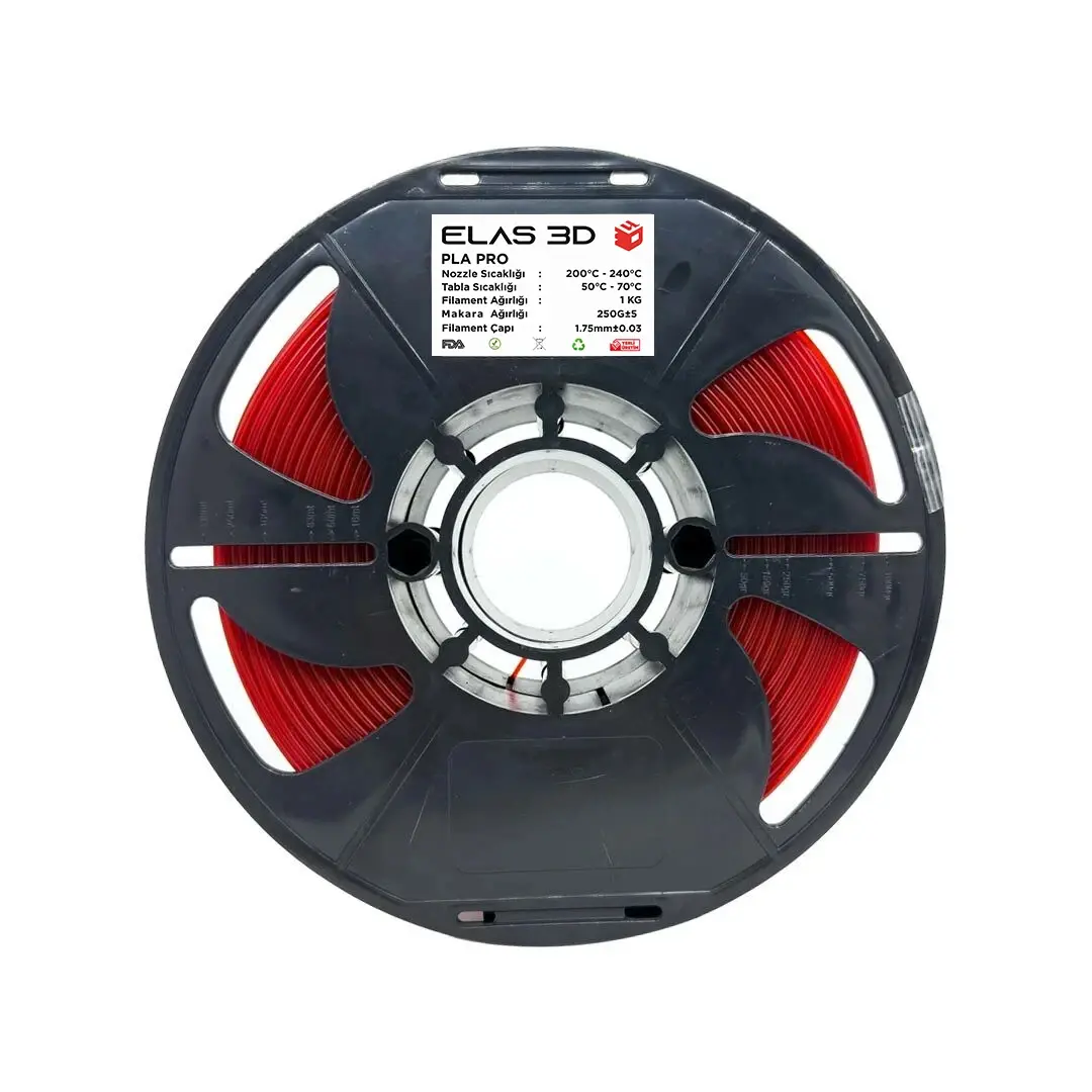 Elas PLA Pro Kırmızı Filament 1kg