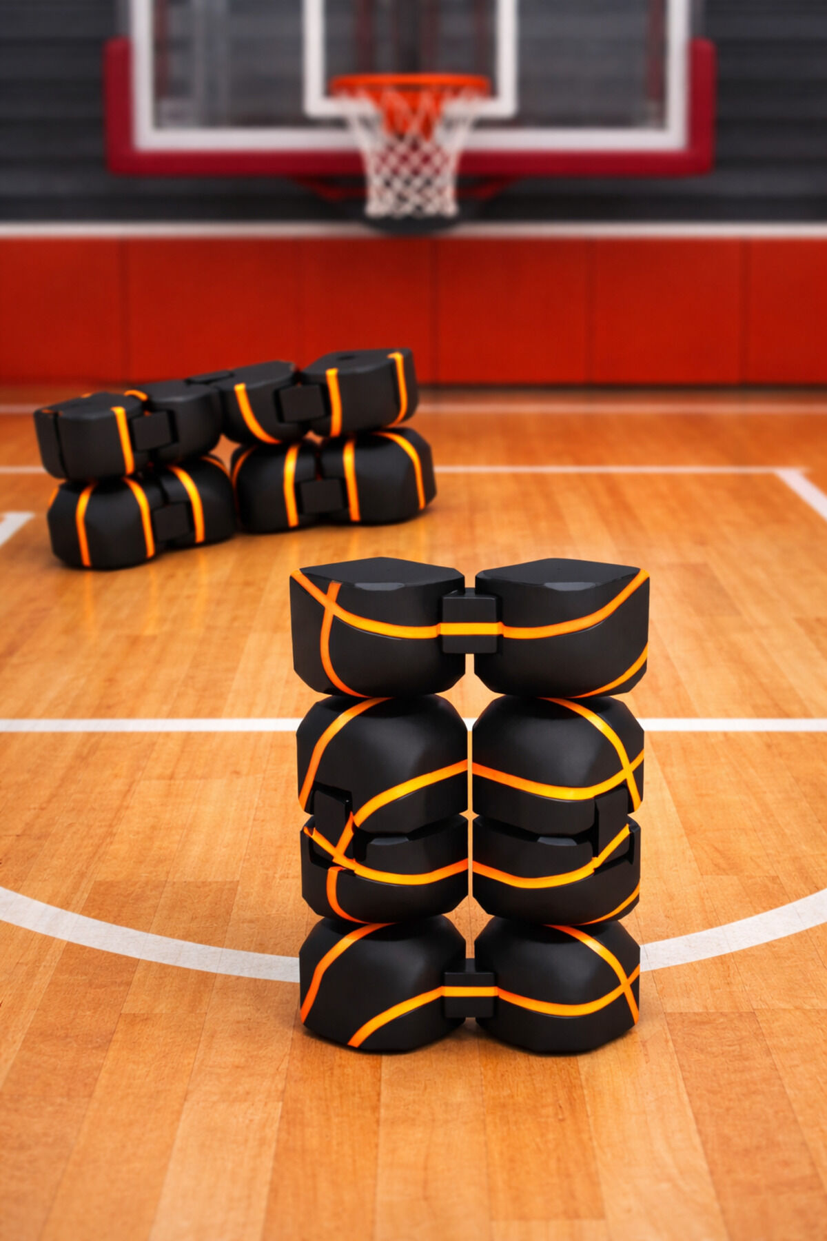EuroLeague Basket Tasarımlı Infinity Cube - Sonsuz Küp Stres Küpü | Katlanabilir