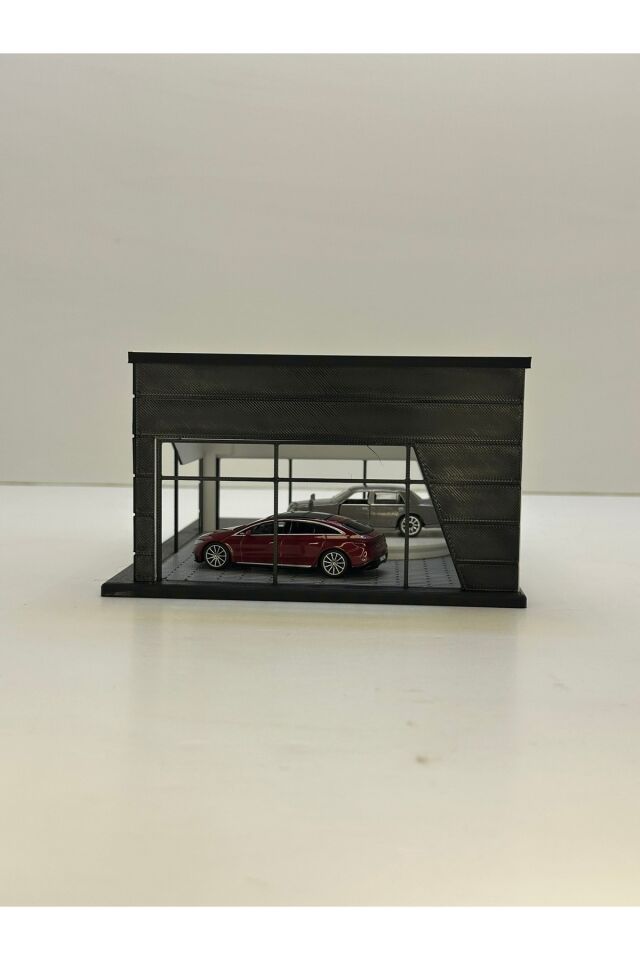 3D Baskı 1/64 Ölçekli Mercedes Showroom Tasarımlı Diorama Araç Sergileme Garajı