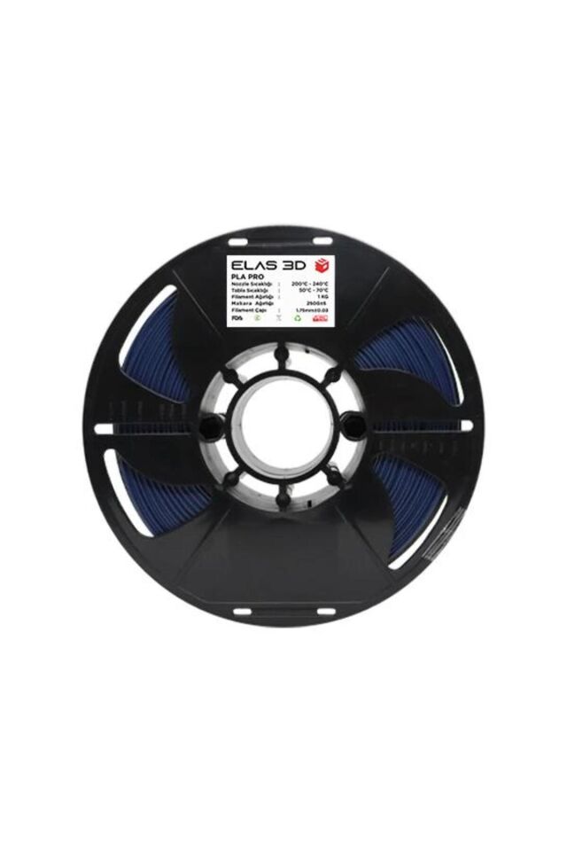 Elas 3D Lacivert PLA Pro Filament - 1.75mm - 1 Kg