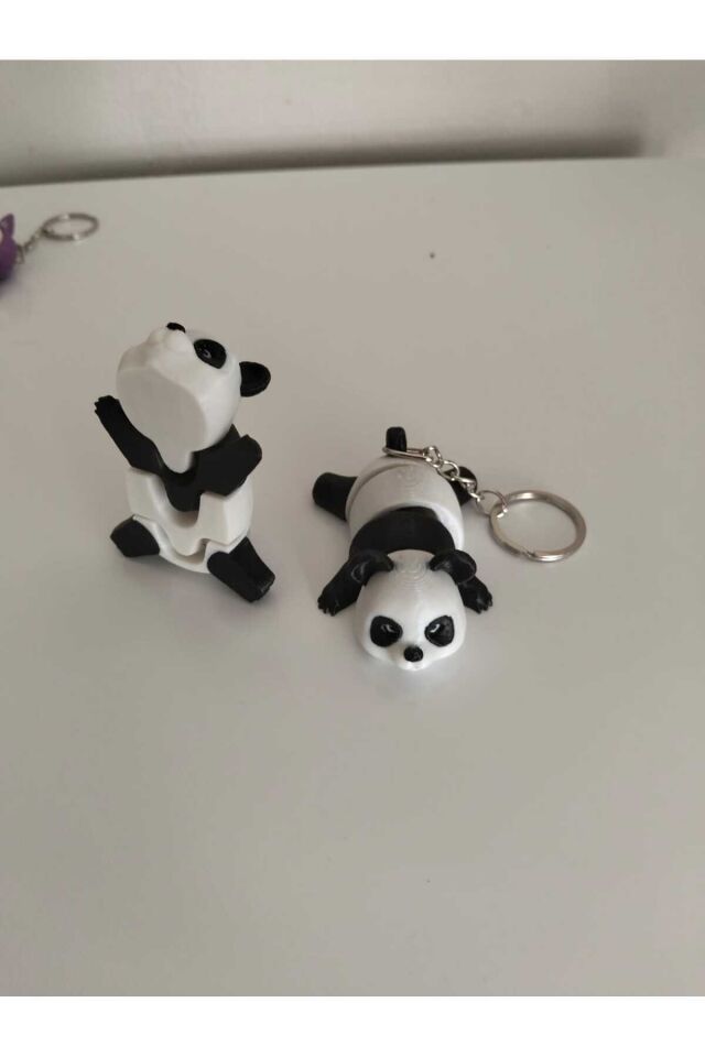 2 ADET panda anahtarlık 3DBASKI