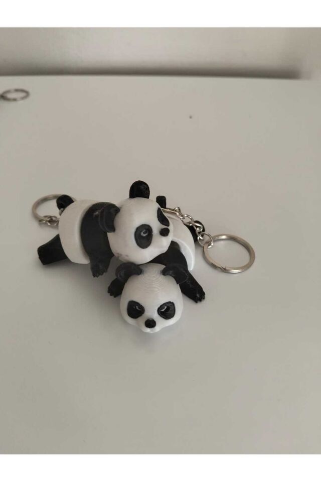 2 ADET panda anahtarlık 3DBASKI