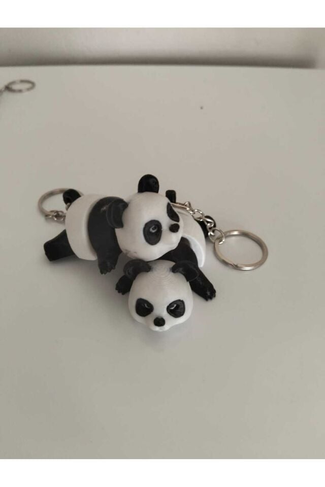 2 ADET panda anahtarlık 3DBASKI