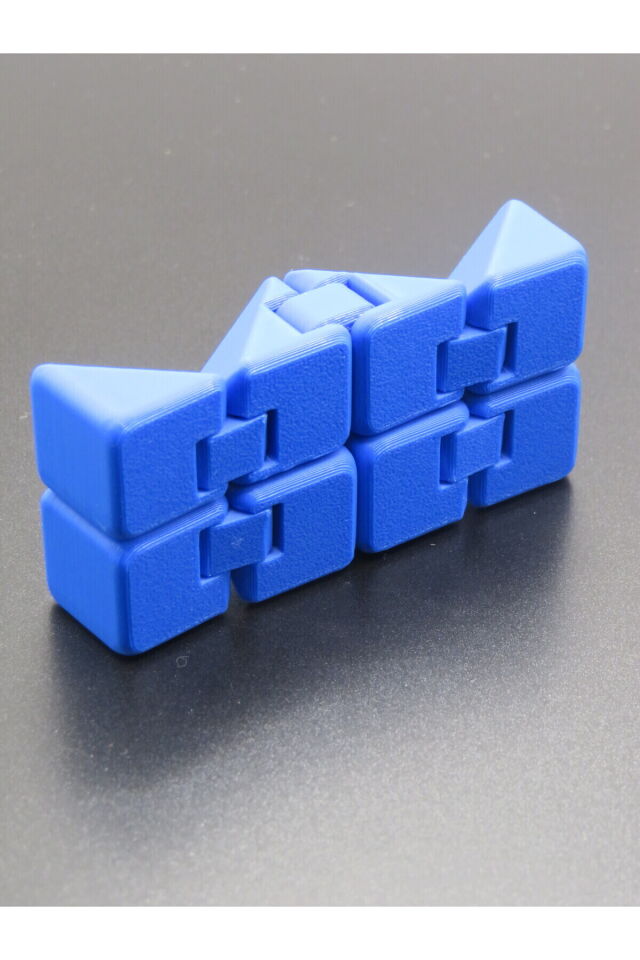 3D Prizma Infinity Küp | Geometrik Antistres Oyuncak | Döner Puzzle Küp | El Egzersizi Küpü